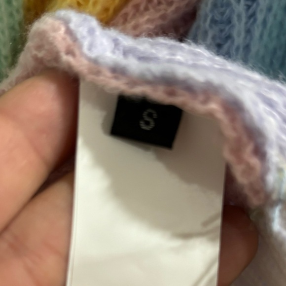 Womens S Long Sleeve Cardigan Colorblock Drop Shoulder Cardigan Sweater Outwear - Picture 4 of 11